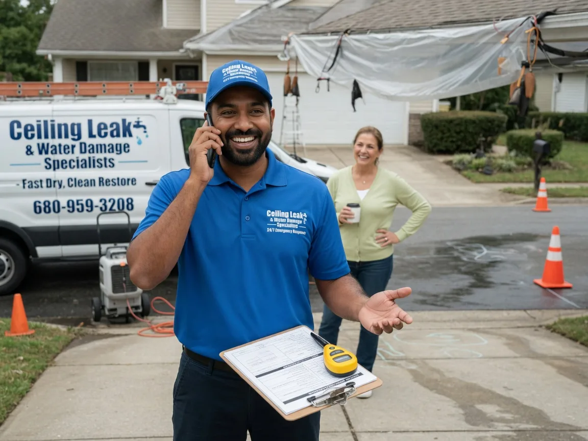 Ceiling Leak Cleanup Glenfield, ND FAQs